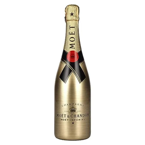 Moët & Chandon Champagne IMPÉRIAL Brut Golden Sleeve Design 0,75l - Luxuriöser Champagner mit elegantem Golden Sleeve Design, ideal als Geschenk. Verführt mit Aromen von grünem Apfel, Pfirsich und Vanille. Perfekt zu Meeresfrüchten und Desserts.