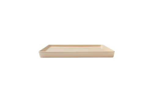 Sallys Servierplatte quadratisch 25 x 25 cm aus hochwertigem Porzellan - vielseitiger Servierteller in Beige - Hochwertige Servierplatte aus widerstandsfähigem Porzellan. Ideal für Kuchen, Pizzen und Snacks. Praktisch für Kühlschrank, Mikrowelle und Spülmaschine.