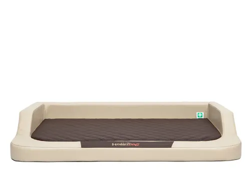 Bjird Tierbett Ergonomisches Hundebett Medico aus Kunstleder, orthopädische Hundesofa mit Memory Foam, Für kleine, mittelgroße und große Hunde, Bezug abnehmbar und waschbar