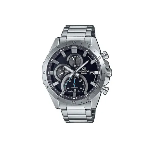 CASIO EDIFICE Herrenuhr EFR-571D-1AVUEF - Sportlicher Chronograph in Silber/Schwarz - Chronographen mit 10 BAR Wasserdichtigkeit, ideal für Sport und Alltag. Das dynamische Design und fluoreszierende Zeiger sorgen für optimale Ablesbarkeit unter allen Bedingungen.