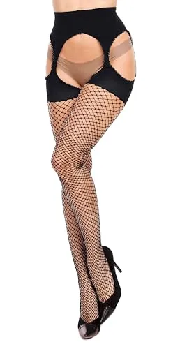 Produktbild GLAMORY Mesh Ouvert Netzstrumpfhose-schwarz-3XL-56-58