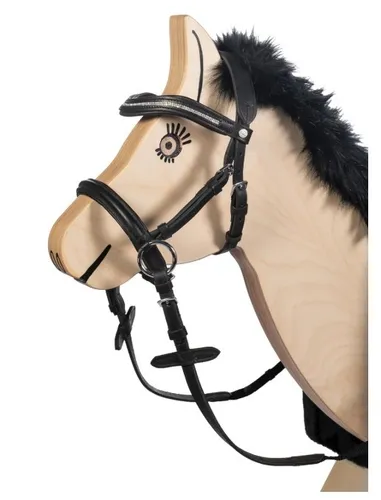 HKM Funny Horses Mini Shetty Strass Trense für Holzpferd Stehpferd Hobby Horse