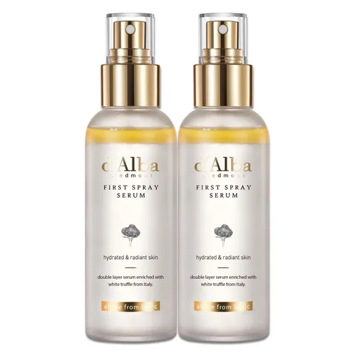 d'Alba First Spray Serum 100ml – Feuchtigkeit & Glow - Luxuriöses Spray-Serum mit weißem Trüffel, das sofortige Feuchtigkeit und einen strahlenden Teint spendet. Ideal für jeden Hauttyp, auch über dem Make-up anwendbar. Entdecke den Luxus der koreanischen Beauty-Technologie!