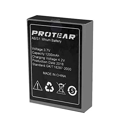 PROTEAR Original wiederaufladbare Lithium Batterie - Schwarze Version