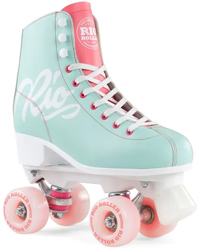 RIO ROLLER SCRIPT Rollschuh teal/coral von RIO ROLLER