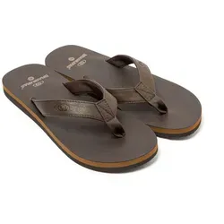 Produktbild BRASILERAS Herren Zehensandalen mit rutschfester Sohle bequem schuhe strand/schwimmbad/stadt braun 41 EU - UBLED - Braun - 41