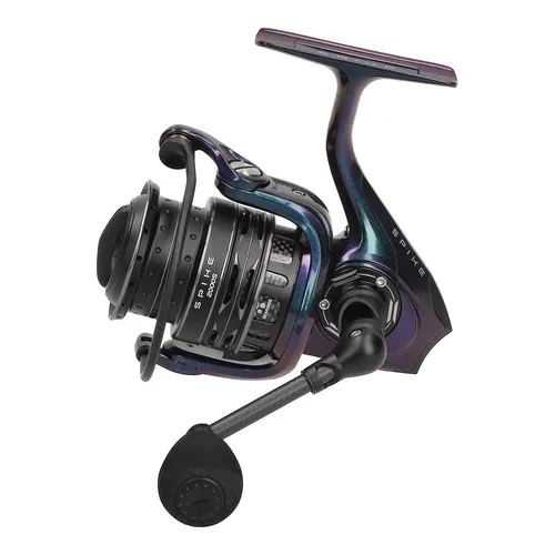 ABU GARCIA Spike Spin 2000S - Hochleistungs Angelrolle - Angelrollen mit 7 Edelstahl-Kugellagern für reibungslose Leistung und ein ultraleichter Durametal-Aluminiumkörper, ideal für stundenlanges Raubfischangeln.