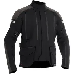 Halvarssons Dalen wasserdichte Motorradjacke, schwarz, Größe 62 - Hochwertige 3-Lagen-Laminatjacke mit atmungsaktiver Membran für optimalen Wetterschutz. Komfortable Passform durch Stretchmaterial. Ideal für Biker, die Wert auf Qualität legen.