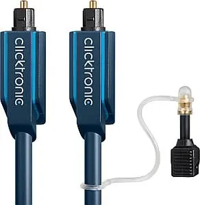 Clicktronic Casual Opto-Kabel-Set 1,00m - HiFi-Kabel für verlustfreien Klang, ideal für den Anschluss von Audio-Geräten und perfekte Signalübertragung.
