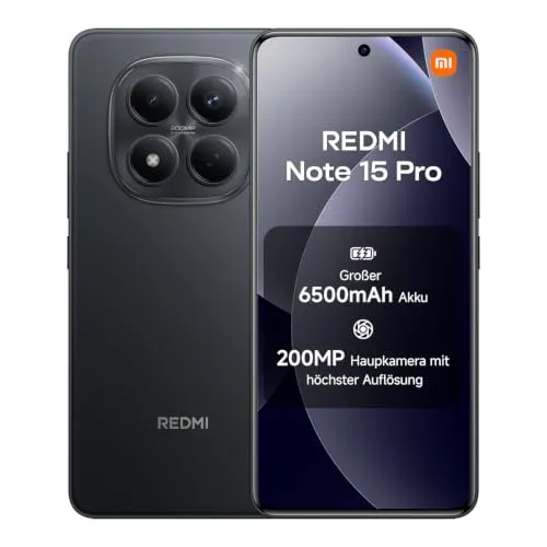 XIAOMI Redmi Note 15 Pro Smartphone (8+256 GB) – Leistungsstarkes Handy mit 200 MP Kamera und 6500 mAh Akku