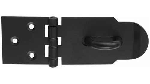 Überfallscharniere 150/50 Überfalle Türriegel Türbeschlag Panzer Riegel Schwarz