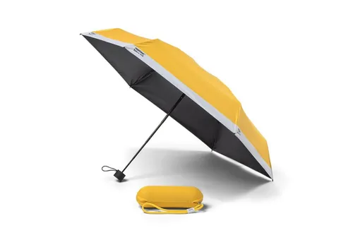 Pantone Taschenschirm Yellow 012 mit Etui in gelb von Pantone