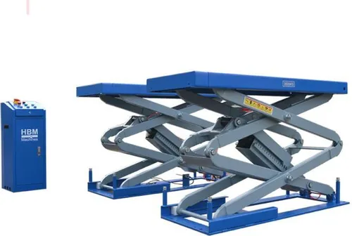 HBM Hydraulische Einbau-Scherenhebebühne 3500 kg mit pneumatischer Entriegelung