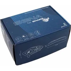 Senawave Headset MESH Doppelset für Shark ECE 22.06 Helme - Motorrad-Headsets, speziell für Shark-Helme entwickelt, mit bis zu 24 Mitgliedern im Group Mesh-Netzwerk und 1600 Metern Reichweite für optimale Kommunikation.
