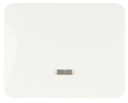 Busch-Jaeger 6543-24G-102 Bedienelement mit Glimmlampe - Smart Home Bedienelement in Studioweiß Hochglanz, ideal kombinierbar mit verschiedenen Dimmern und Steuergeräten für eine flexible Haussteuerung.