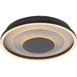 Just Light LED-Deckenleuchte Glity, Silber, rund, 39,7 cm - Die stilvolle LED-Deckenleuchte Glity in Silber sorgt für eine angenehme Beleuchtung in jedem Raum. Mit 640 Lumen und warmweißem Licht schafft sie eine einladende Atmosphäre. Maße: 39,7 x 39,7 x 7,2 cm.