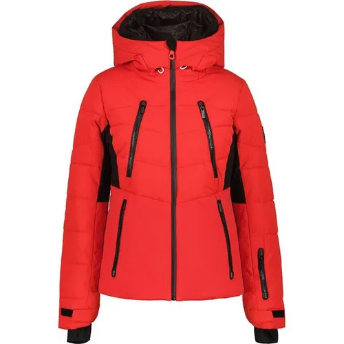 Damen Skijacke ELECTRA 40 - Funktionsjacke für Damen, ausgestattet mit verstellbarer Kapuze und silikonisierten Schneefängen, perfekt für Outdoor-Aktivitäten durch wasser- und windabweisendes Material.
