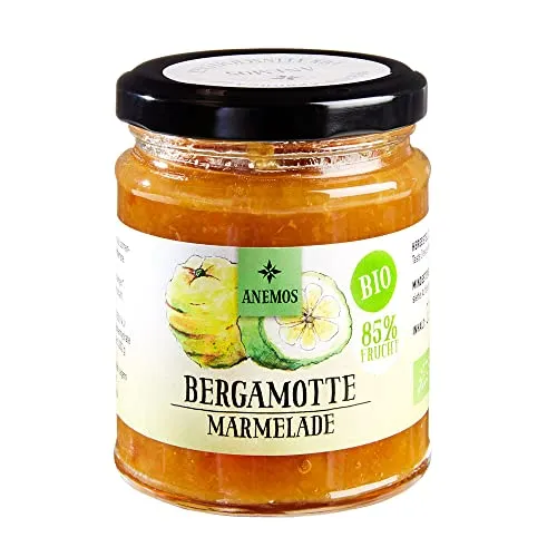 Anemos Bergamotte-Marmelade Bio, vegan, im Glas (225g)