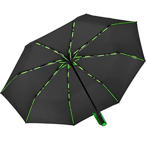 iX-brella BIG Automatik Taschenregenschirm 104cm in schwarz von iX-brella