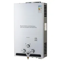 Propan Boiler 12L - LPG Geysir - Rot