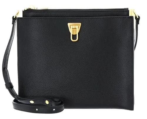 Coccinelle Leder Umhängetasche Beat Soft Crossbody Bag Noir schwarz