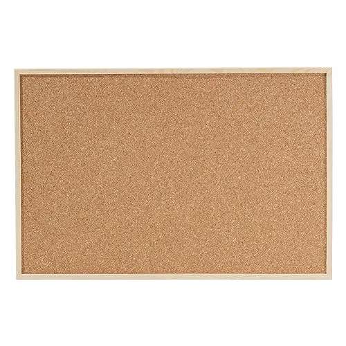Dahle Pinnwand 90039-15022, 120x90cm, Kork, Holz - Präsentation: Hochwertige Korkpinnwand in 120x90cm für eine effektive Organisation und ansprechende Präsentationen – ideal für Büros und Schulen.