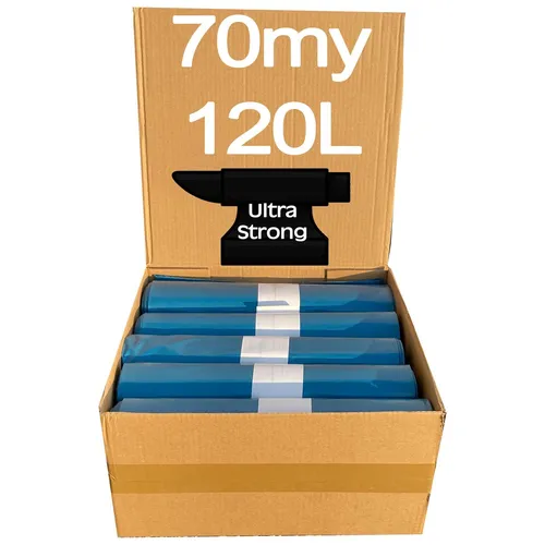 150x Schwerlast Abfallbeutel 150L in blau von Hossis