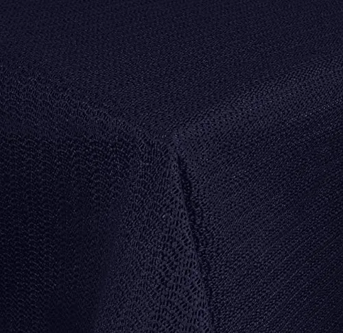 Brandsseller Gartentischdecke 130x220 cm Tischdecke mit Paspel Outdoor Tischtuch rechteckig Weichschaum für Garten, Terrasse, Balkon wetterfest rutschfest - Blau