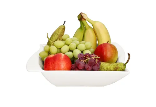 MamboCat Servierschale Ivory Servierschale rechteckig 1L Porzellan Obst-Schüssel weiß, Porzellan