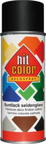 Belton HitColor Buntlack seidenglanz 400 ml tiefschwarz RAL 9005