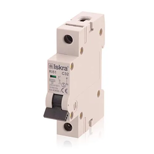 Sicherungsautomat Leitungsschutzschalter MCB Eco-Line, 32A, Typ C, 1-polig, 230/400V, bieten effektiven Schutz, 1 Stück