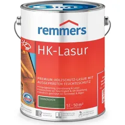 Remmers HK-Lasur 3in1 tannengrün, 5 Liter - Lacke – Premium Holzlasur für außen mit 3 Funktionen: Imprägnierung, Grundierung & Lasur. Bietet optimalen Schutz vor Feuchtigkeit und UV-Strahlung.