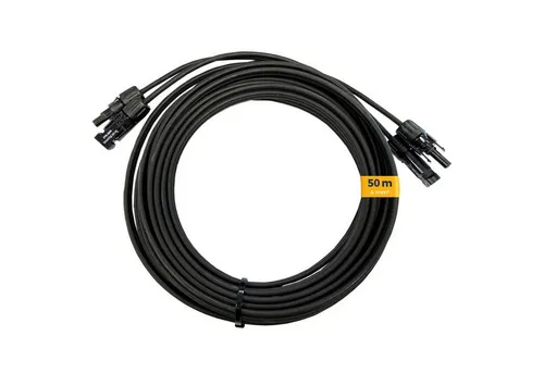 Kleines Kraftwerk Solarkabel Verlängerung 4mm² – 50 m (Paar) mit MC4 Steckern