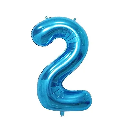 XXL Folienballon Zahl 100 cm in Blau