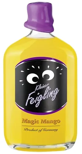 Kleiner Feigling Magic Mango (1 x 500ml) – Feinster Vodka mit intensivem Mangogeschmack – Der kultige Party-Schnaps für jede Feier – Frech, fruchtiger Shot – 15 % Vol.
