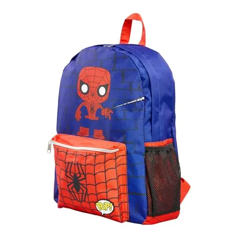 Loungefly Marvel Spider-Man Nylon-Rucksack - Tagesrucksäcke für Comic-Fans, offiziell lizenziert und veganfreundlich, ideal für Schule, Uni oder Reisen. Einzigartiges Design und limitierte Edition von Loungefly.
