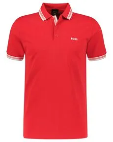 BOSS Poloshirt Herren PADDY Regular Fit, rot (74) von BOSS