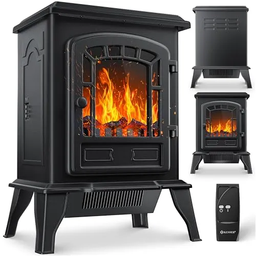 KESSER® Elektrokamin mit Heizlüfter & Fernbedienung 2000W