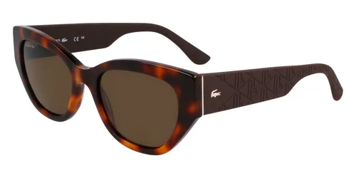 Lacoste L6047S N Havana 54/19/145 Damen Sonnenbrillen in beige von Lacoste