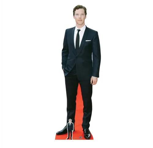 Celebrity Pappaufsteller Benedict Cumberbatch Smart White Pocket Square (184cm)
