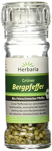 Herbaria Bergpfeffer grün, 1er Pack (1 x 25 g Glasmühle) - Bio