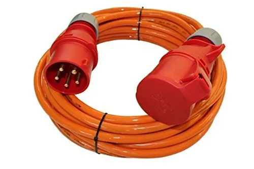 maxgo® CEE Starkstromkabel H07BQ-F PUR 5G2,5 32A !MAX 20A Belastung! 10m Elektro-Kabel, (1000 cm)