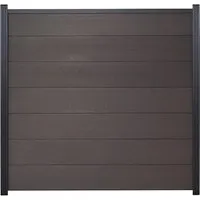 GartenLand Zaun Ameland WPC 180x180 cm - Sichtschutz aus robustem WPC-Material, wetterfest und langlebig, ideal für Ihren Garten oder die Terrasse.