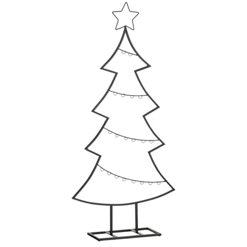 Mica Decorations Hänge-Weihnachtsbaum schwarz 50x15x105 cm - Entdecken Sie den stilvollen Hänge-Weihnachtsbaum von Mica Decorations! Mit drei Ebenen für Ihre Lieblingsdekorationen und einem stabilen Fuß ist er die perfekte Alternative zum klassischen Baum und ideal für kleinere Räume.