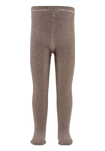 Sterntaler Baby- und Kinderstrumpfhose Unisex – weiche Strumpfhose mit hohem Baumwollanteil – elastisch & bequem – braun melange, Größe 104