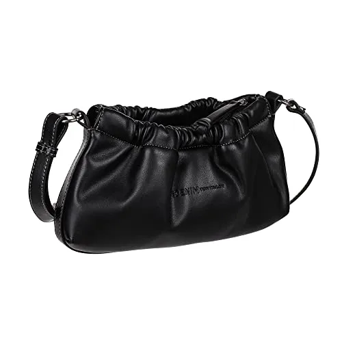 TOM TAILOR Denim Fiona, Damen, Umhängetasche, S, Schwarz, 28x5,5x15,5 cm