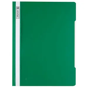 BRUNNEN Schnellhefter Kunststoff grün DIN A4 überbreit - Robuste Heftung für optimale Übersicht, schützt Dokumente vor Eselsohren und Feuchtigkeit