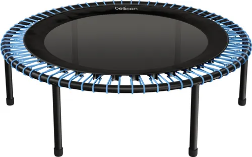 bellicon Fitness-Trampolin 112 cm (Blau) | Extra starke Seilring-Federung bis 150 kg