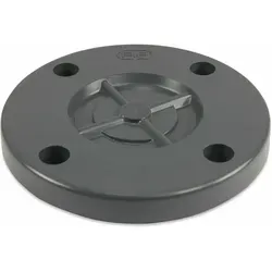 Mega Blindflansch PVC-U DN100 - Robuster DIN Flansch für stabile Verbindungen - Der Mega Blindflansch aus PVC-U DN100 ist ideal für langlebige Verbindungen bei einem Maximaldruck von 16 bar. Mit 8 stabilen Löchern und einem Lochkreis von 180 mm sorgt er für zuverlässige Anwendungen.