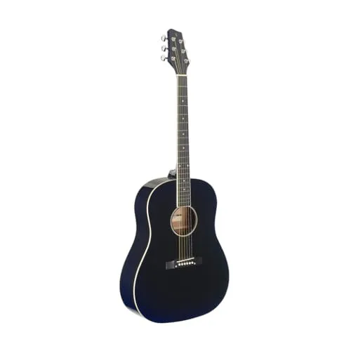 Stagg Slope Shoulder Dreadnought-Gitarre, Schwarz von Stagg